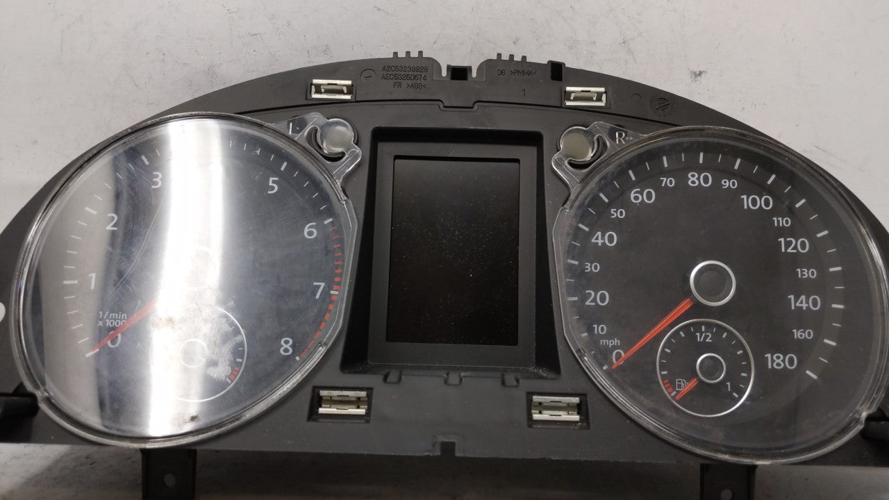 2010-2011 Volkswagen Cc Instrument Cluster Speedometer Gauges P/N:3C8920970MX 3C8920970M Fits Fits 2010 2011 OEM Used Auto P