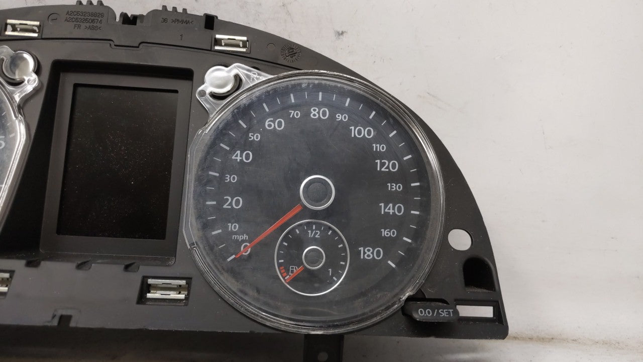 2010-2011 Volkswagen Cc Instrument Cluster Speedometer Gauges P/N:3C8920970MX 3C8920970M Fits Fits 2010 2011 OEM Used Auto P