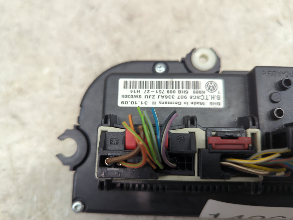 2011 Volkswagen Cc Climate Control Module Temperature AC/Heater Replacement P/N:5HB009751-27 3C8907336AJ Fits Fits 2010 OEM 