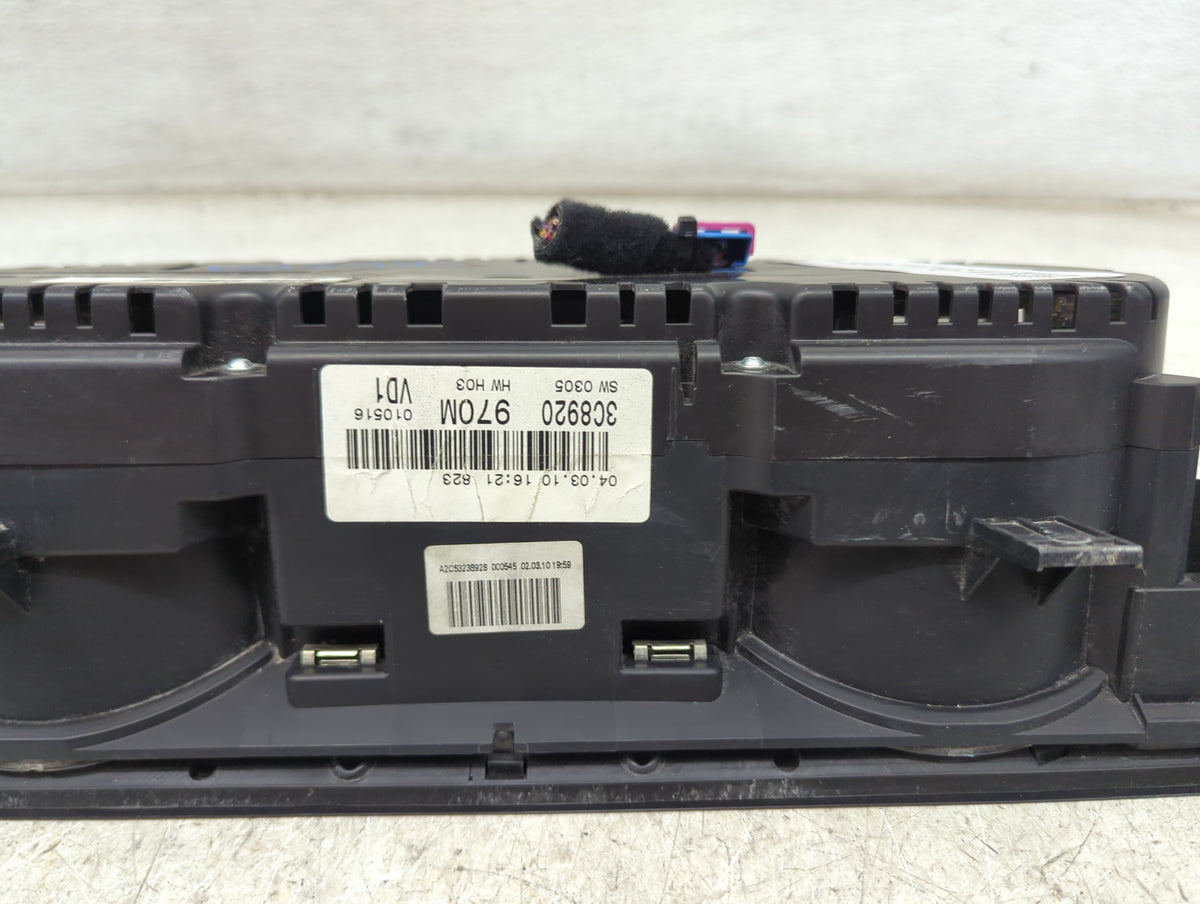 2010-2011 Volkswagen Cc Instrument Cluster Speedometer Gauges P/N:3C8920970M Miles: Fits Fits 2010 2011 OEM Used Auto Parts 