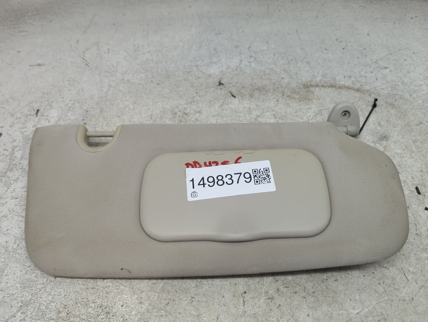 2010 Volkswagen Cc Sun Visor Shade Replacement Passenger Right Mirror Fits OEM Used Auto Parts - Oemusedautoparts1.com