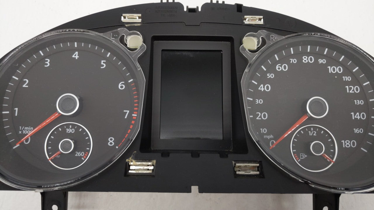 2010-2011 Volkswagen Cc Instrument Cluster Speedometer Gauges Fits Fits 2010 2011 OEM Used Auto Parts - Oemusedautoparts1.co