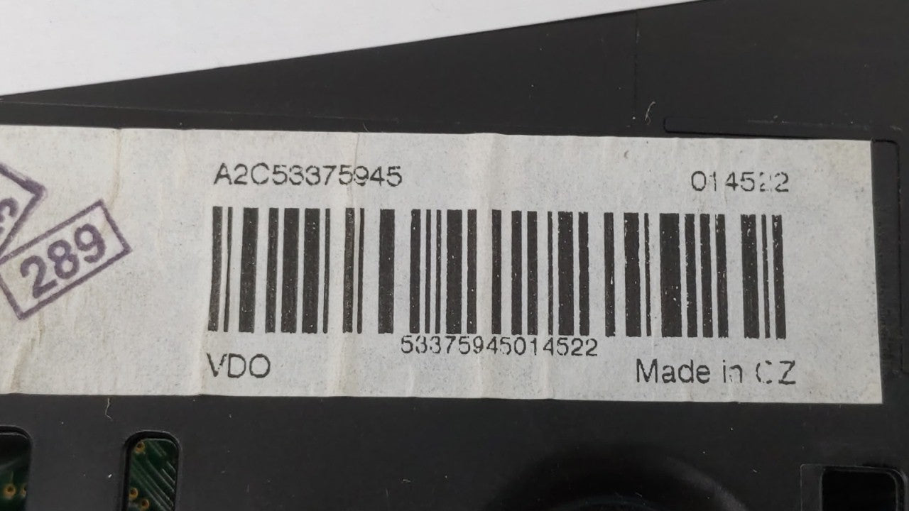 2010-2011 Volkswagen Cc Instrument Cluster Speedometer Gauges P/N:3C8 920 970 M 3C8920970M Fits Fits 2010 2011 OEM Used Auto