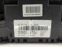 2009-2010 Volkswagen Cc Instrument Cluster Speedometer Gauges P/N:3C8920 970J A2C53356114 Fits Fits 2009 2010 OEM Used Auto 