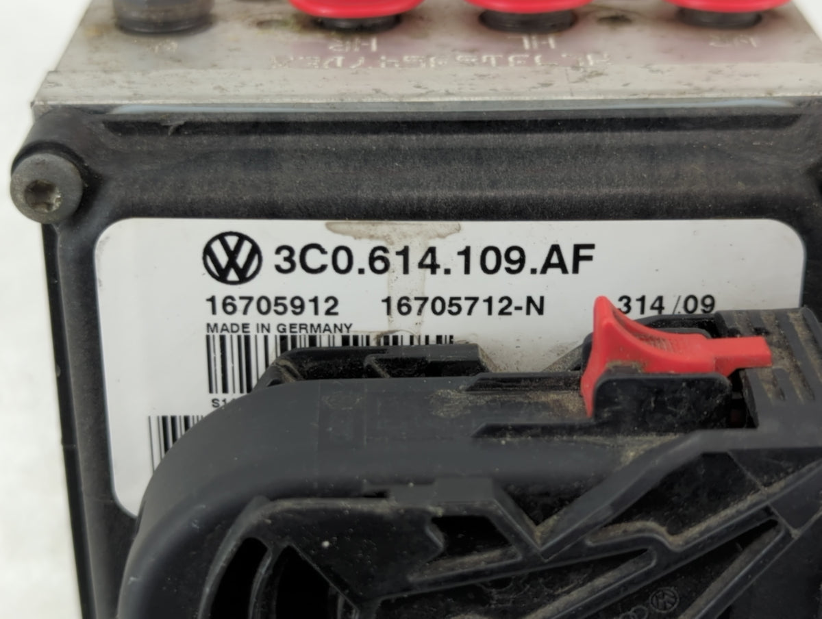 2009-2011 Volkswagen Cc Anti-Lock Brake ABS Pump Module Actuator OEM P/N:3C0 614 109 AF Fits Fits 2009 2010 2011 OEM Used Au