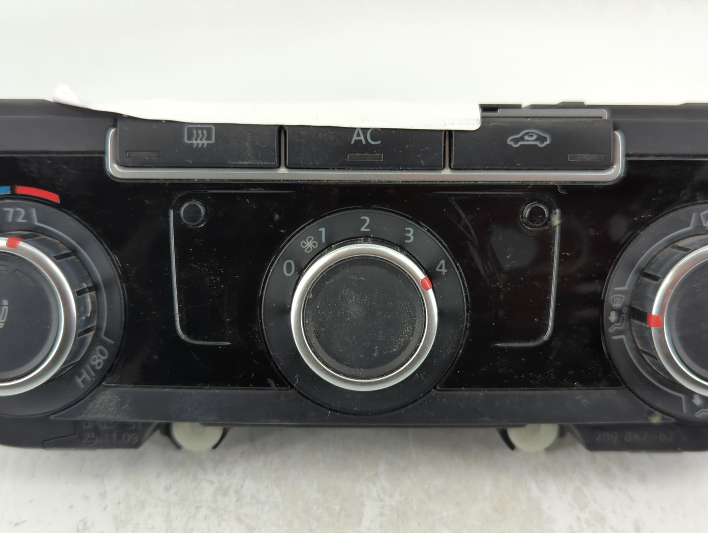 2009-2010 Volkswagen Cc Climate Control Module Temperature AC/Heater Replacement P/N:5HB 009 751-27 H14 Fits Fits 2009 2010 