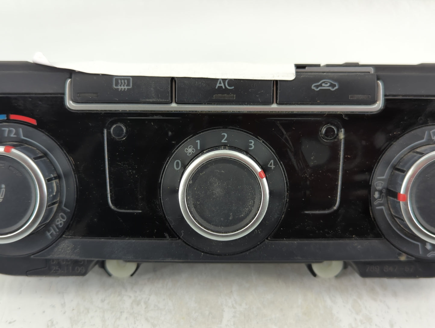 2009-2010 Volkswagen Cc Climate Control Module Temperature AC/Heater Replacement P/N:5HB 009 751-27 H14 Fits Fits 2009 2010 