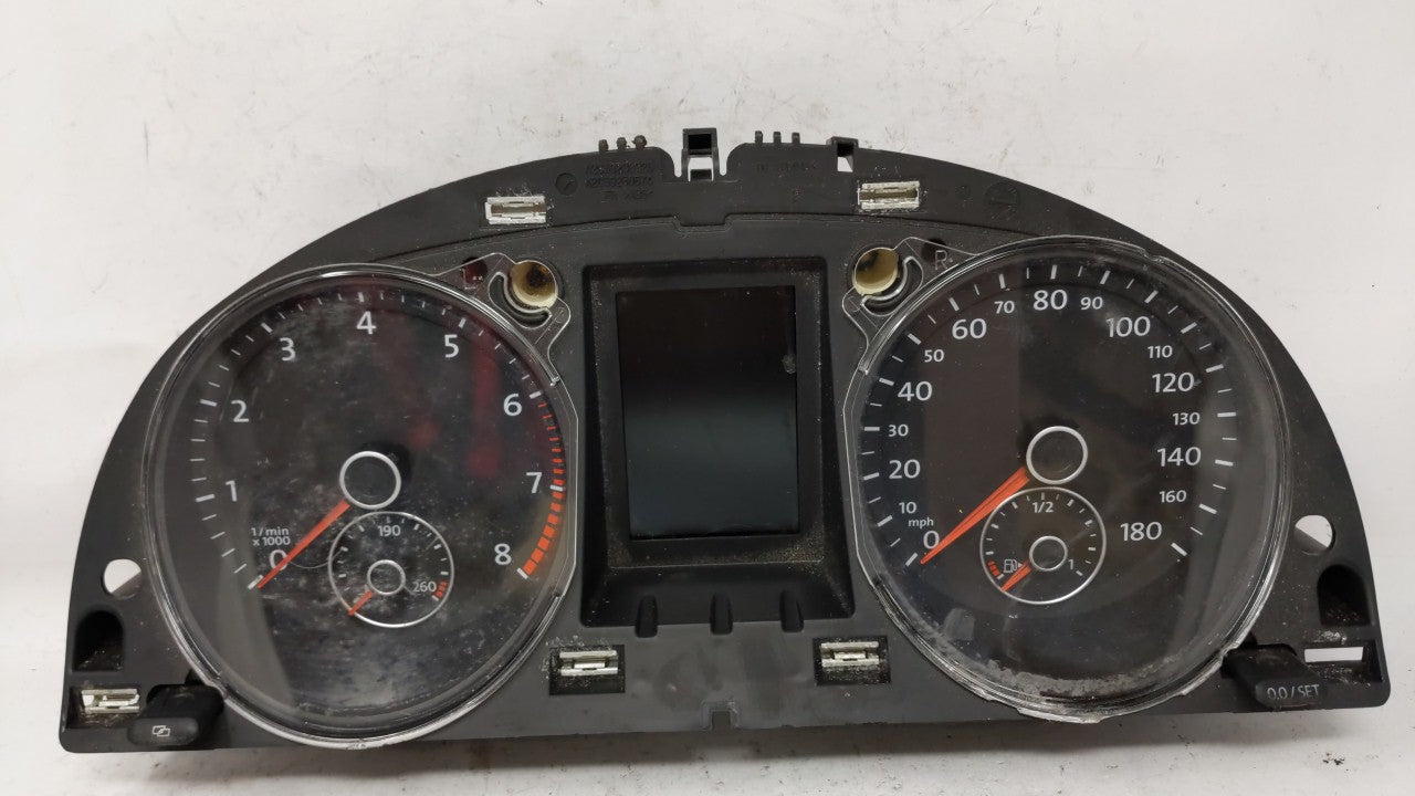 2010-2011 Volkswagen Cc Instrument Cluster Speedometer Gauges P/N:3C8920970MX Fits Fits 2010 2011 OEM Used Auto Parts - Oemu