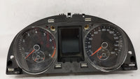 2010-2011 Volkswagen Cc Instrument Cluster Speedometer Gauges P/N:3C8920970MX Fits Fits 2010 2011 OEM Used Auto Parts - Oemu