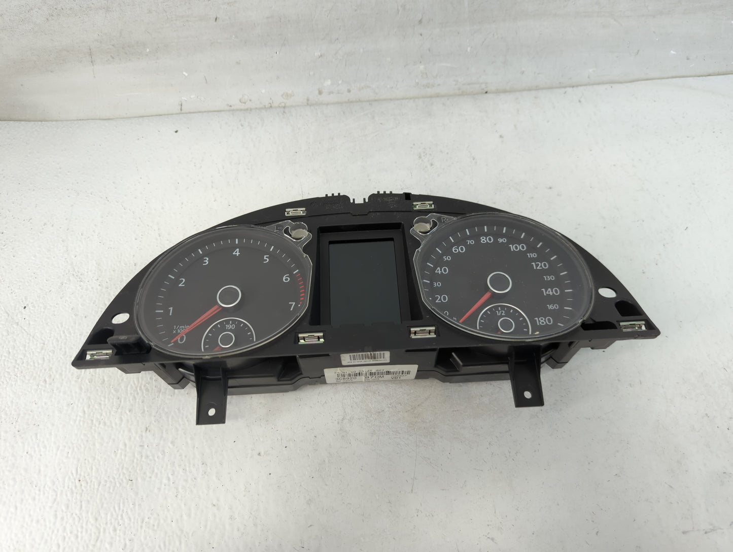 2010-2011 Volkswagen Cc Instrument Cluster Speedometer Gauges P/N:3C8920 970M Fits Fits 2010 2011 OEM Used Auto Parts - Oemu