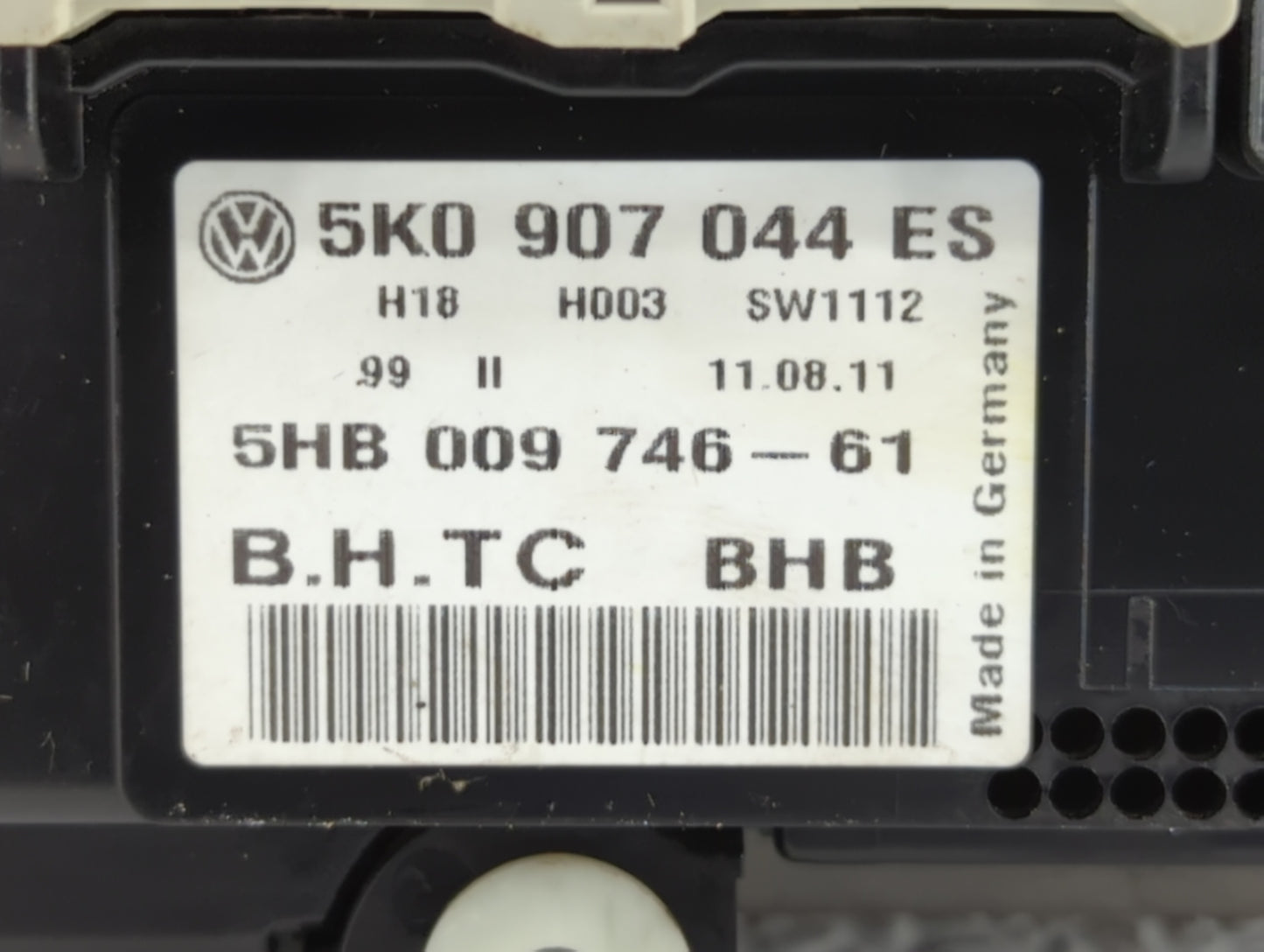 2010-2011 Volkswagen Golf Climate Control Module Temperature AC/Heater Replacement P/N:5K0 907 044 BT 3C8 907 336AJ Fits OEM