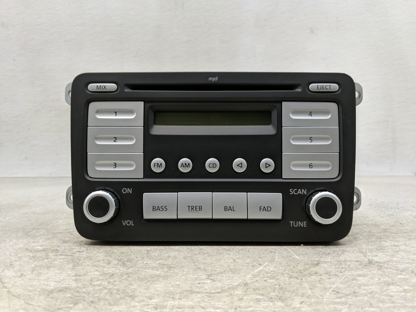 2010 Volkswagen Jetta Radio AM FM Cd Player Receiver Replacement P/N:1K0 035 161 D Fits OEM Used Auto Parts - Oemusedautopar