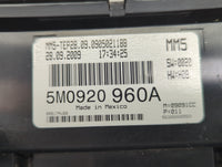 2010 Volkswagen Jetta Instrument Cluster Speedometer Gauges P/N:5M0920960A Fits OEM Used Auto Parts - Oemusedautoparts1.com
