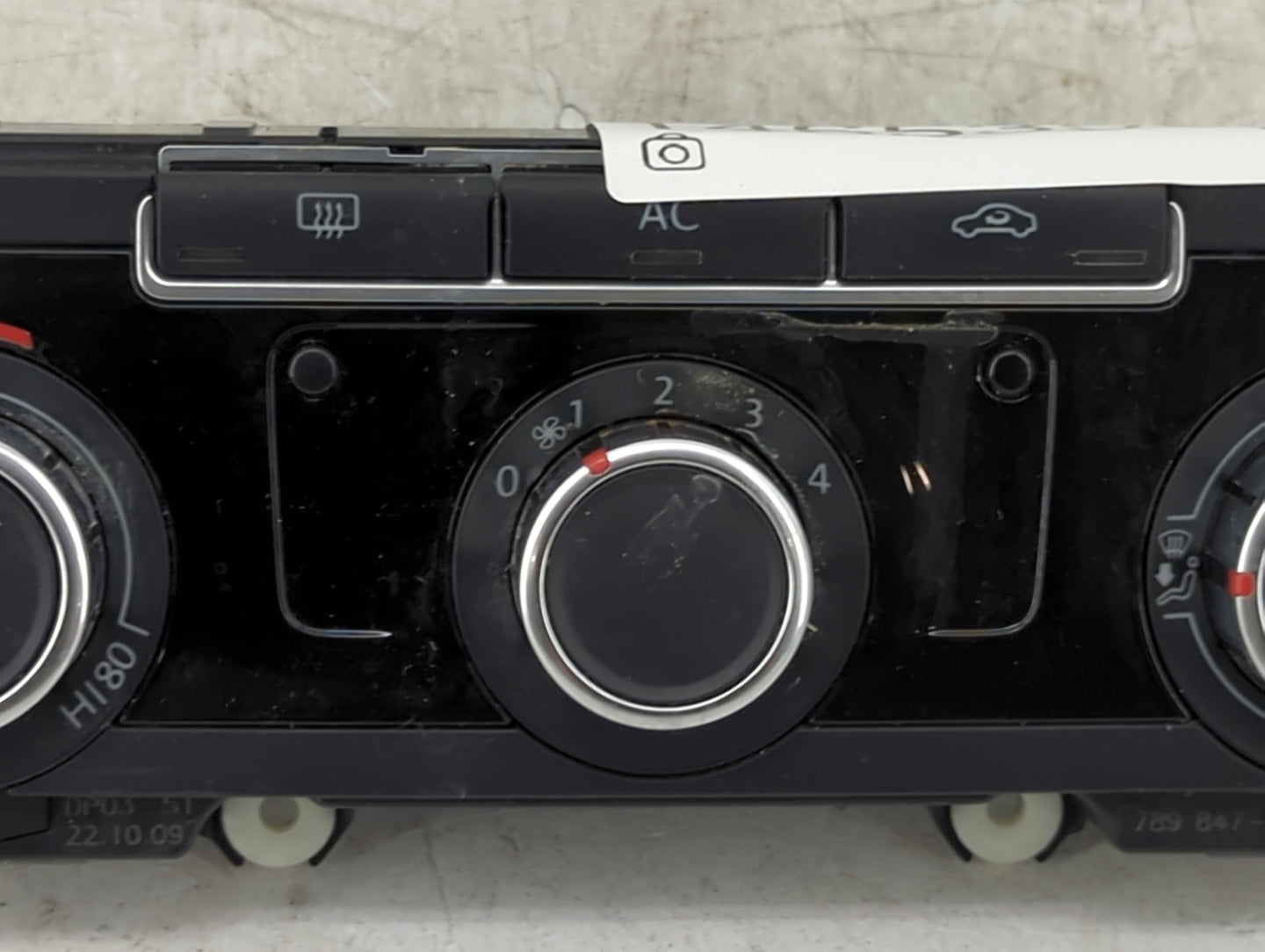 2010-2011 Volkswagen Jetta Climate Control Module Temperature AC/Heater Replacement P/N:3C8907336AJ 5HB00975127 Fits OEM Use