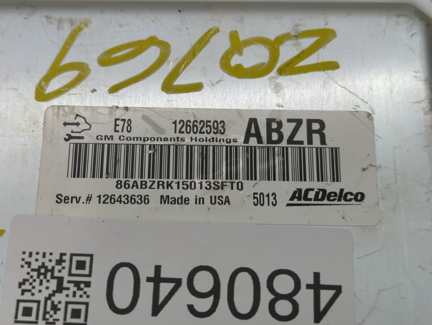 2010 Volkswagen Jetta PCM Engine Control Computer ECU ECM PCU OEM P/N:12662593 Fits OEM Used Auto Parts - Oemusedautoparts1.