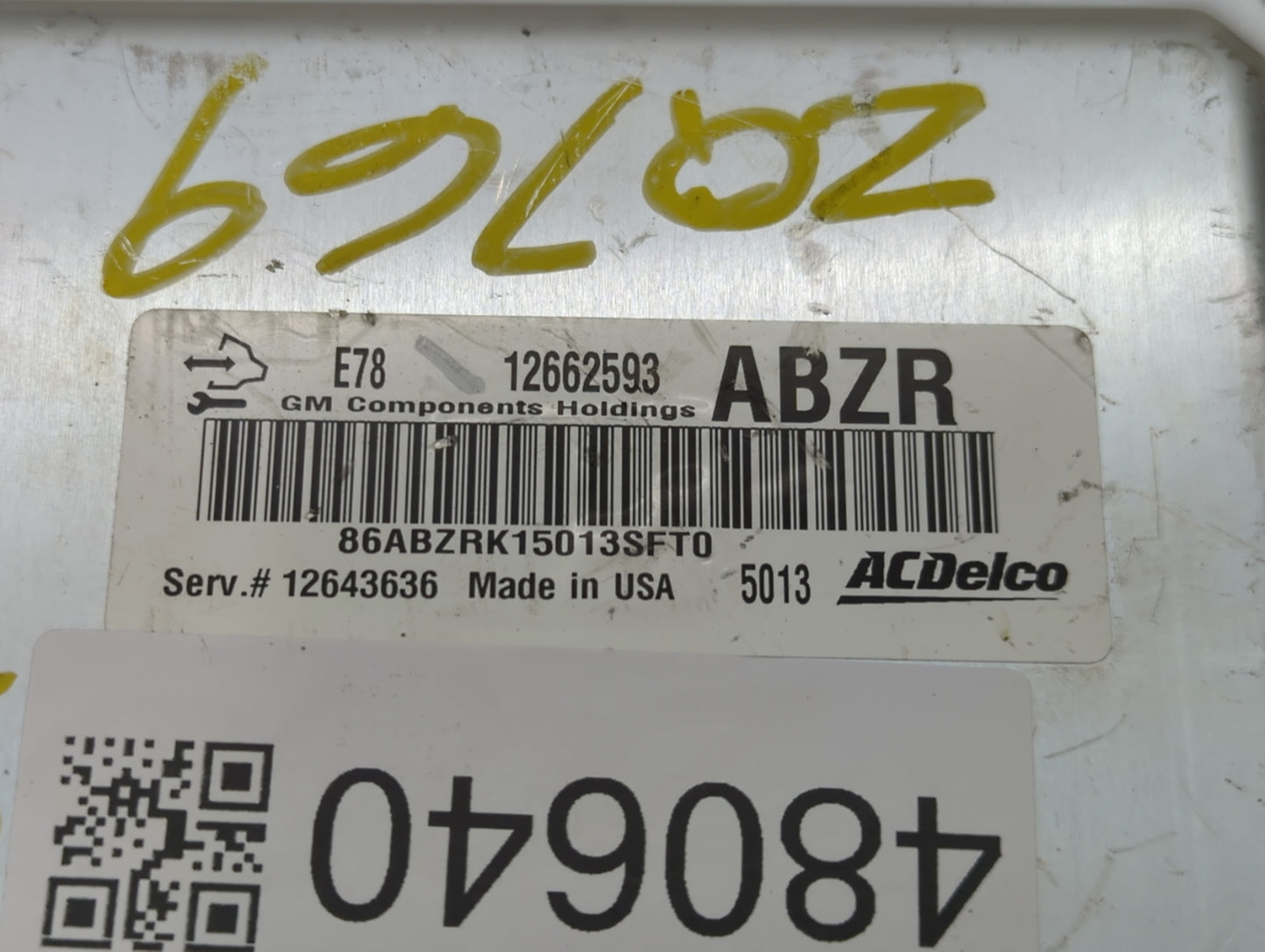 2010 Volkswagen Jetta PCM Engine Control Computer ECU ECM PCU OEM P/N:12662593 Fits OEM Used Auto Parts - Oemusedautoparts1.
