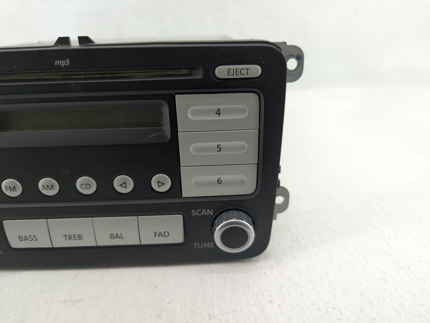 2010 Volkswagen Jetta Radio AM FM Cd Player Receiver Replacement Fits Fits 2011 OEM Used Auto Parts - Oemusedautoparts1.com