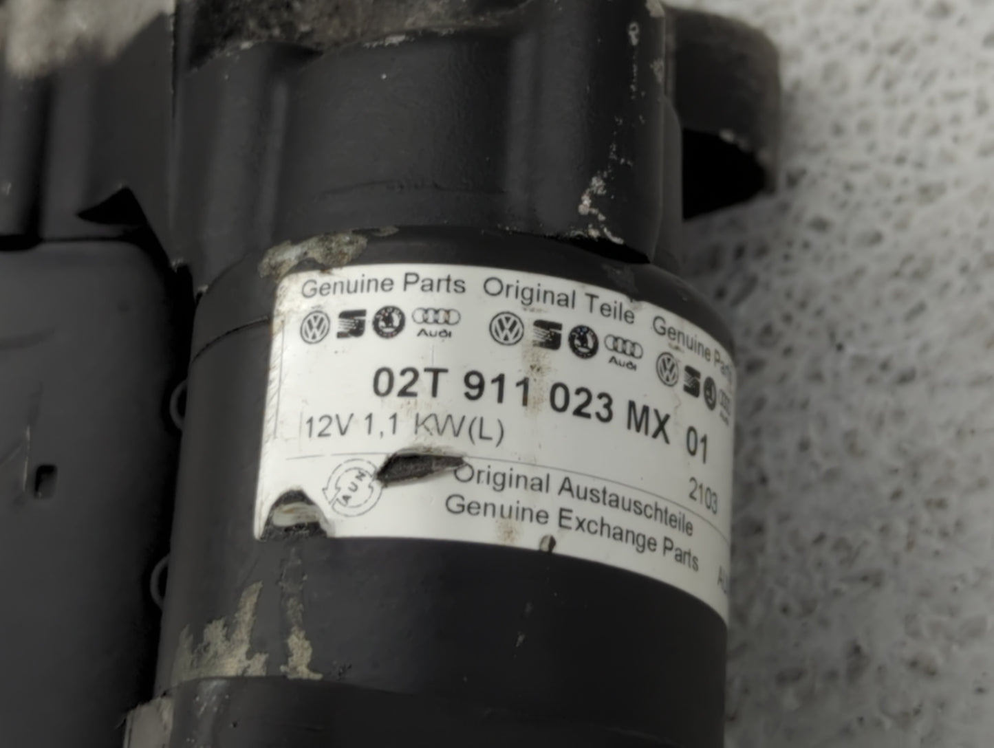 2006-2016 Volkswagen Jetta Car Starter Motor Solenoid OEM P/N:02T 911 023 MX 01 Fits OEM Used Auto Parts - Oemusedautoparts1