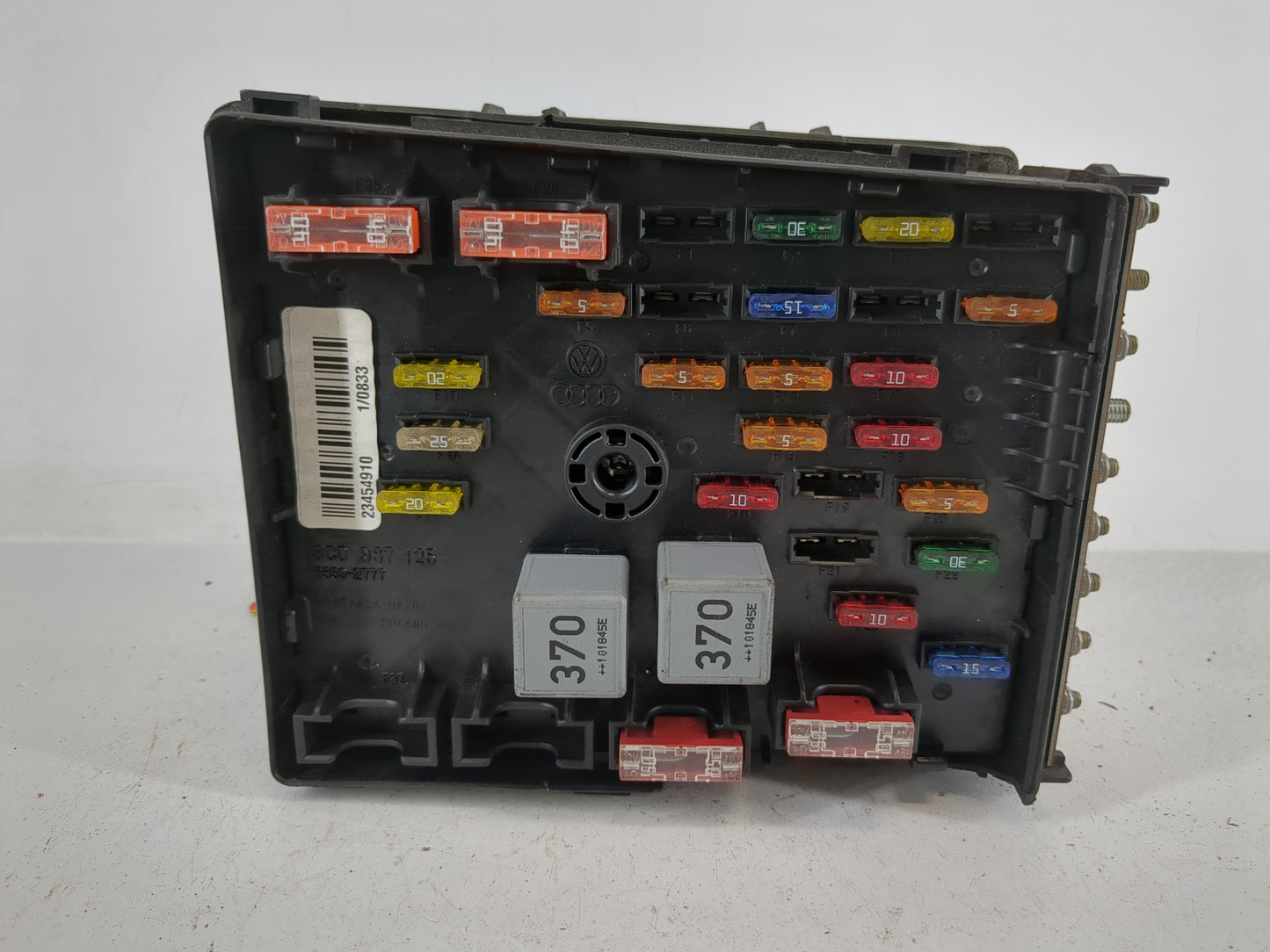 2008-2010 Volkswagen Passat Fusebox Fuse Box Panel Relay Module P/N:3C0 937 125 Fits OEM Used Auto Parts - Oemusedautoparts1