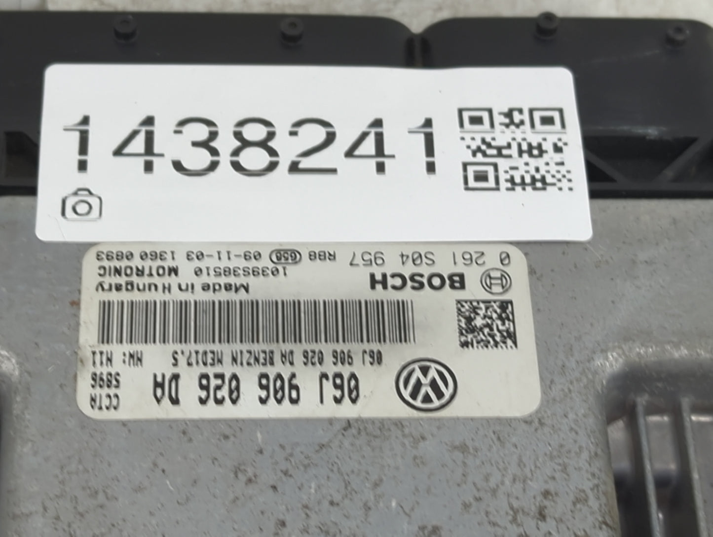2010 Volkswagen Passat PCM Engine Control Computer ECU ECM PCU OEM P/N:06J906026DA, 0261S04957 Fits OEM Used Auto Parts - Oe
