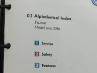 2010 Volkswagen Passat Owners Manual Book Guide OEM Used Auto Parts - Oemusedautoparts1.com