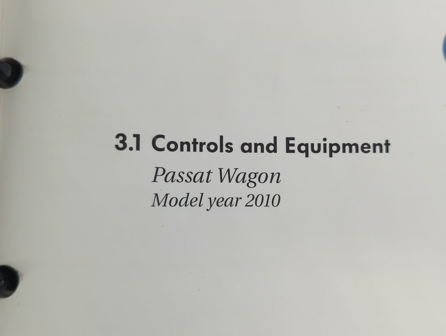 2010 Volkswagen Passat Owners Manual Book Guide OEM Used Auto Parts - Oemusedautoparts1.com