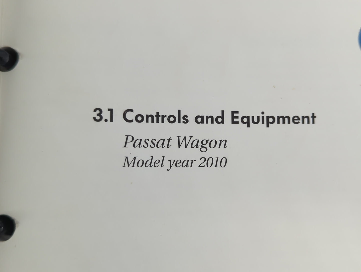 2010 Volkswagen Passat Owners Manual Book Guide OEM Used Auto Parts - Oemusedautoparts1.com