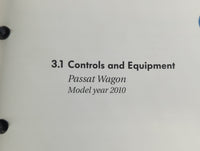 2010 Volkswagen Passat Owners Manual Book Guide OEM Used Auto Parts - Oemusedautoparts1.com