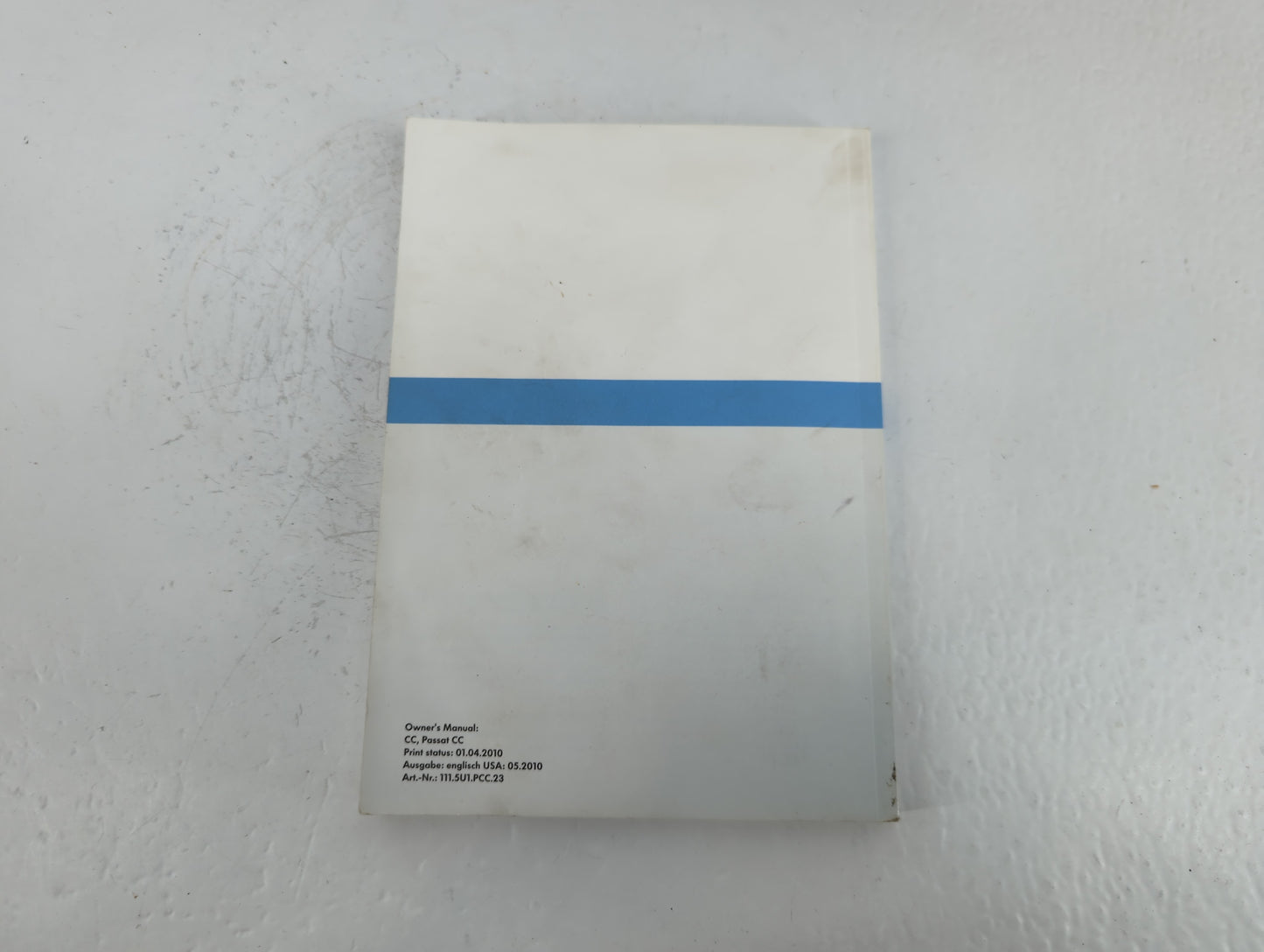 2010 Volkswagen Passat Cc Owners Manual Book Guide OEM Used Auto Parts - Oemusedautoparts1.com