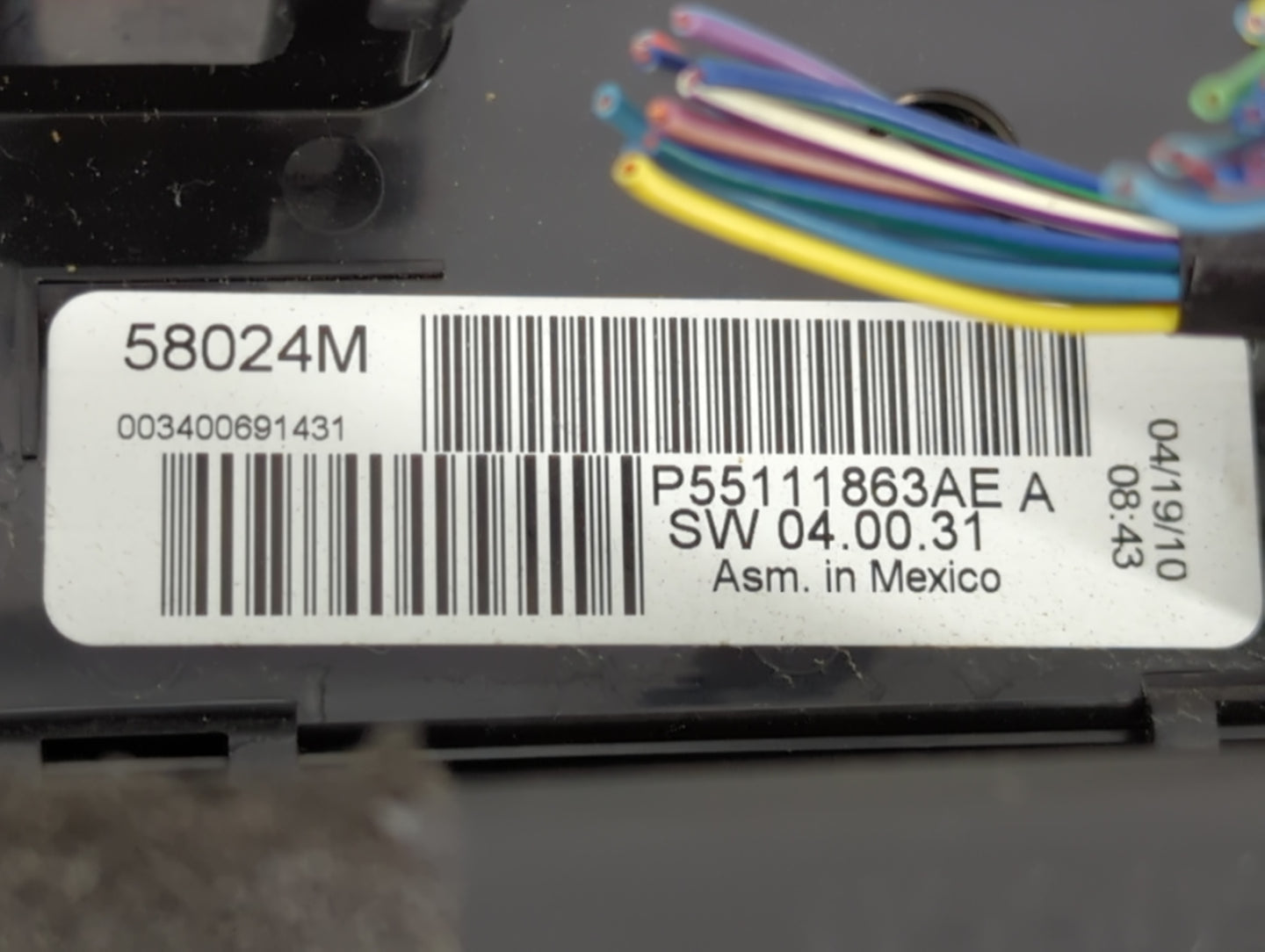2009-2011 Volkswagen Routan Climate Control Module Temperature AC/Heater Replacement P/N:P55111863AE Fits Fits 2009 2010 201