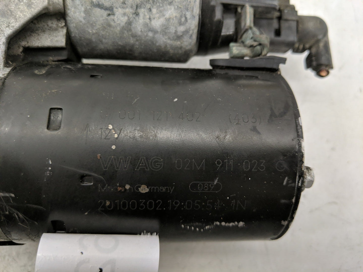 2009-2017 Volkswagen Tiguan Car Starter Motor Solenoid OEM P/N:02M 911 023 G Fits OEM Used Auto Parts - Oemusedautoparts1.co