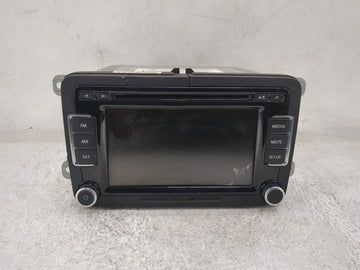 2009-2017 Volkswagen Tiguan Radio AM FM Cd Player Receiver Replacement P/N:1K0035180AC 28242585 Fits OEM Used Auto Parts - O
