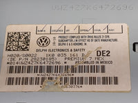 2009-2017 Volkswagen Tiguan Radio AM FM Cd Player Receiver Replacement P/N:1K0035161D 28230185 Fits OEM Used Auto Parts - Oe