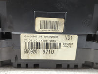 2010 Volkswagen Tiguan Instrument Cluster Speedometer Gauges P/N:5N0920961A 5N0920971A, 5N0920961, 5N0920971D Fits OEM Used 