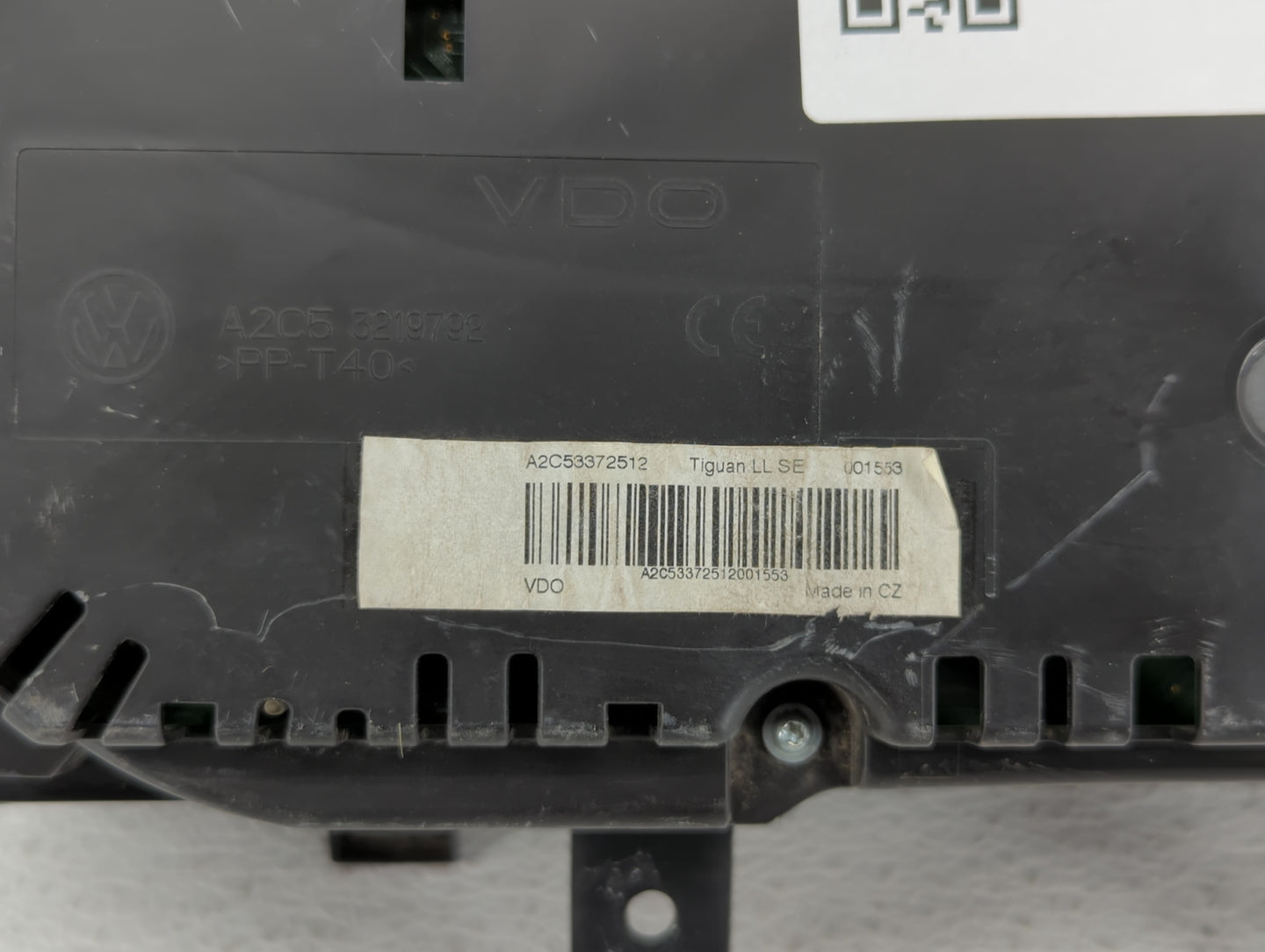 2010 Volkswagen Tiguan Instrument Cluster Speedometer Gauges P/N:5N0920 971D Fits OEM Used Auto Parts - Oemusedautoparts1.co