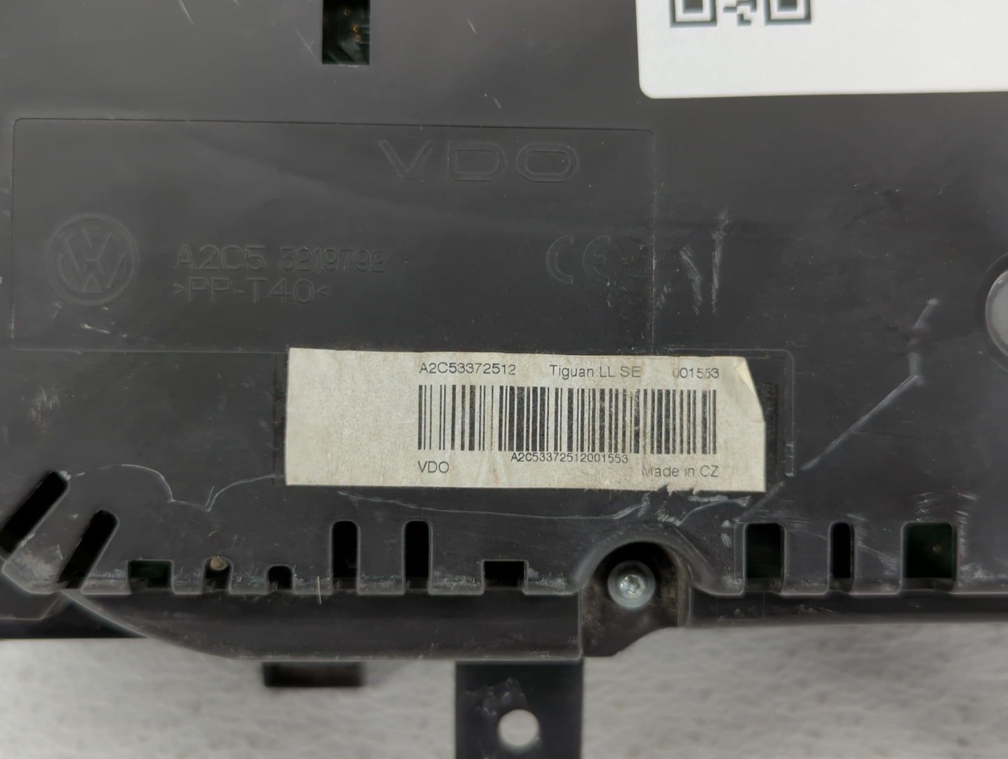 2010 Volkswagen Tiguan Instrument Cluster Speedometer Gauges P/N:5N0920 971D Fits OEM Used Auto Parts - Oemusedautoparts1.co