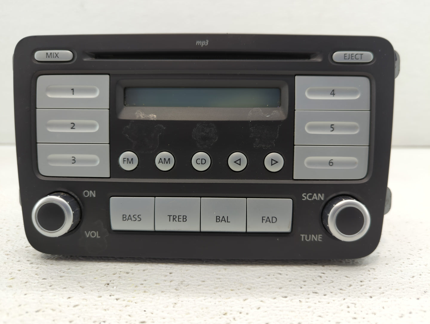 2009-2017 Volkswagen Tiguan Radio AM FM Cd Player Receiver Replacement P/N:1K0 035 161 D 1K0 035 188 F Fits OEM Used Auto Pa