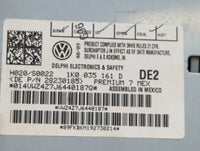 2009-2017 Volkswagen Tiguan Radio AM FM Cd Player Receiver Replacement P/N:1K0 035 161 D 1K0 035 188 F Fits OEM Used Auto Pa