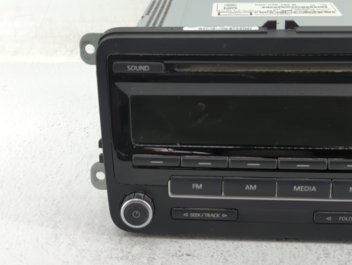 2009-2017 Volkswagen Tiguan Radio AM FM Cd Player Receiver Replacement P/N:5N0 035 164 D 1K0 035 161 D Fits OEM Used Auto Pa