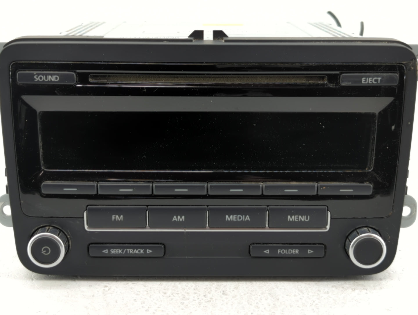 2009-2017 Volkswagen Tiguan Radio AM FM Cd Player Receiver Replacement P/N:5N0 035 164 D 1K0 035 161 D Fits OEM Used Auto Pa