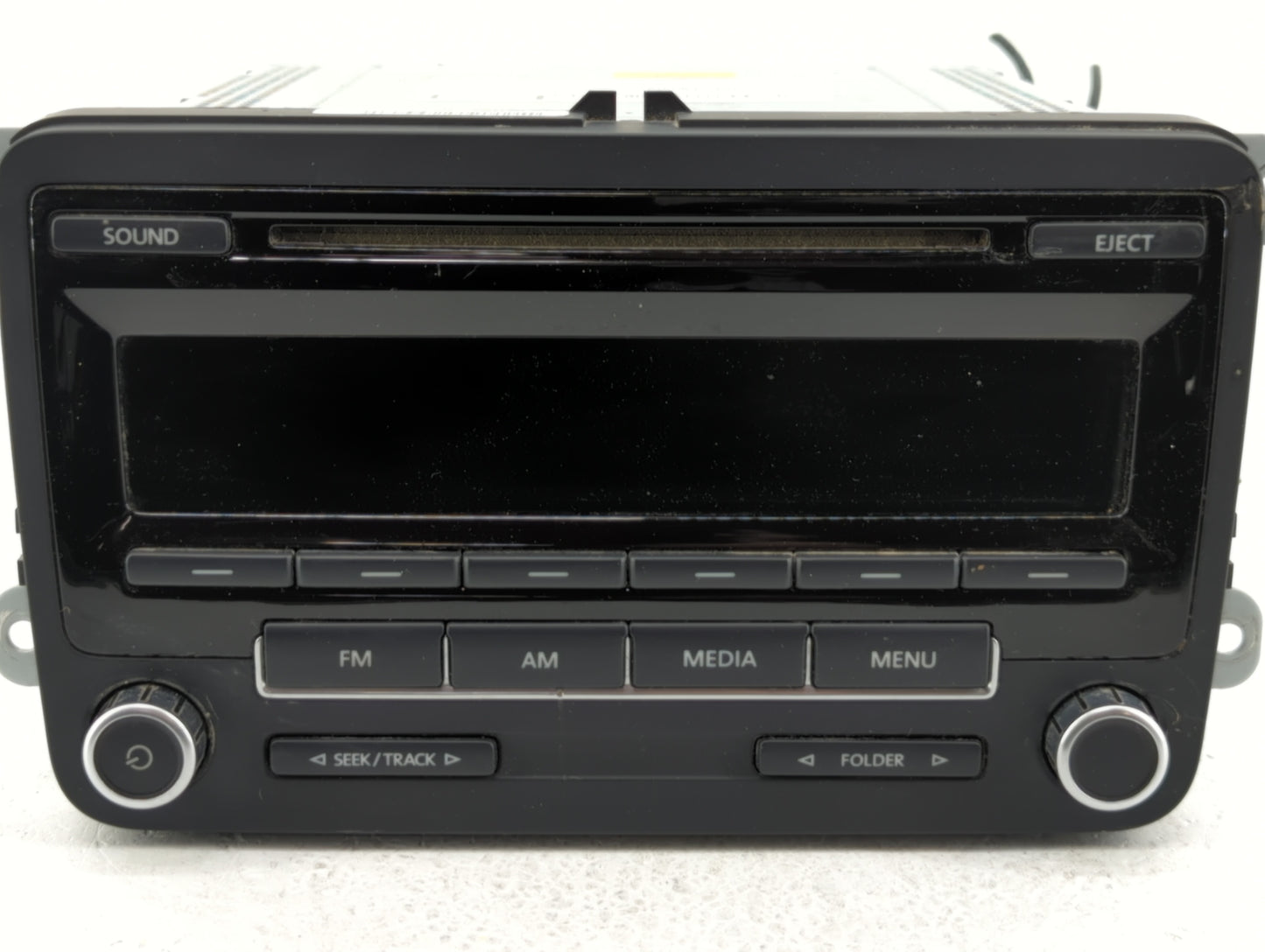 2009-2017 Volkswagen Tiguan Radio AM FM Cd Player Receiver Replacement P/N:5N0 035 164 D 1K0 035 161 D Fits OEM Used Auto Pa