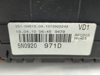 2010 Volkswagen Tiguan Instrument Cluster Speedometer Gauges P/N:5N0920 971D Fits OEM Used Auto Parts - Oemusedautoparts1.co
