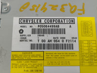 2010 Volkswagon Routan Radio AM FM Cd Player Receiver Replacement P/N:P05064499AB Fits Fits 2009 2011 2012 2013 2014 OEM Use