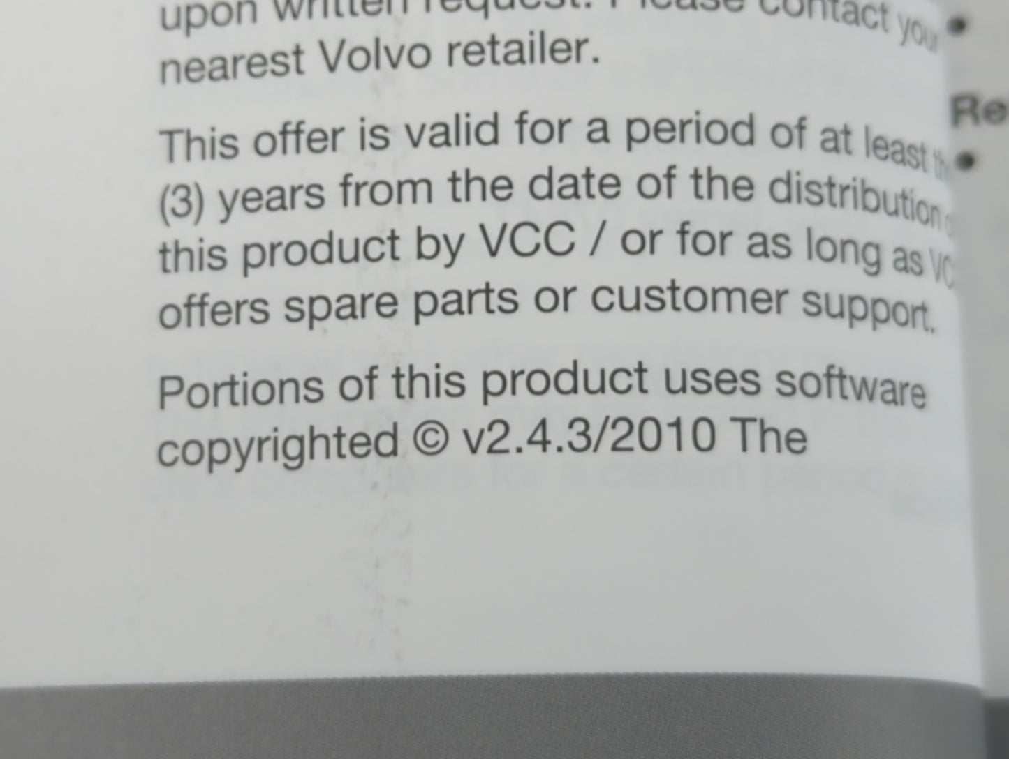 2010 Volvo S60 Owners Manual Book Guide OEM Used Auto Parts - Oemusedautoparts1.com