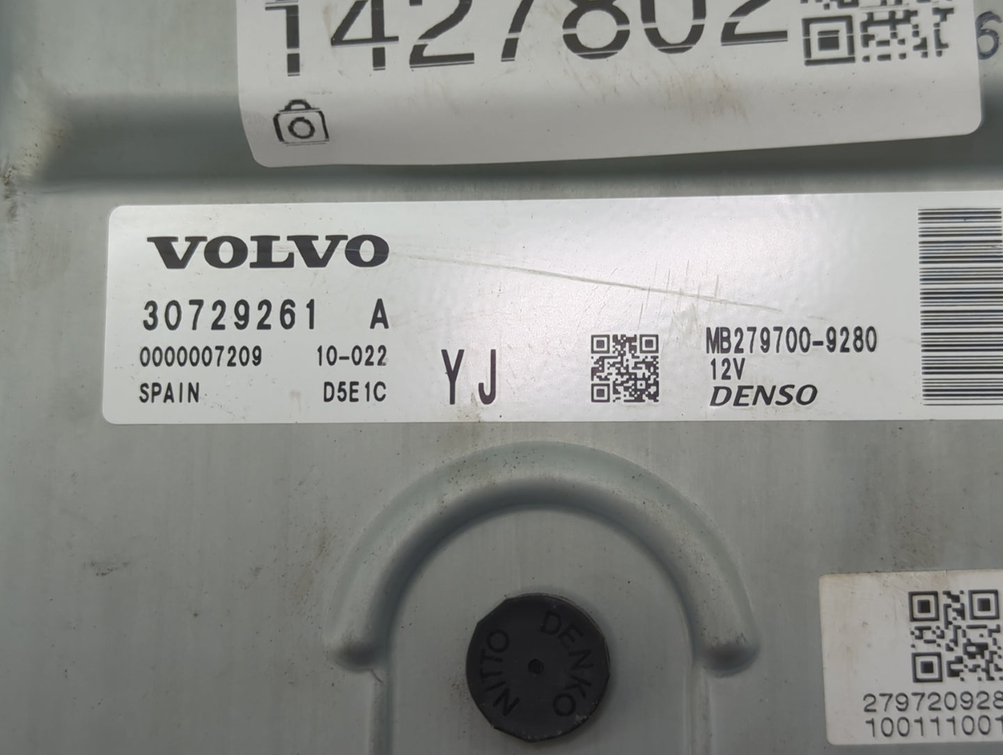 2010 Volvo S70 PCM Engine Control Computer ECU ECM PCU OEM P/N:MB279700-9280 30729261 Fits OEM Used Auto Parts - Oemusedauto