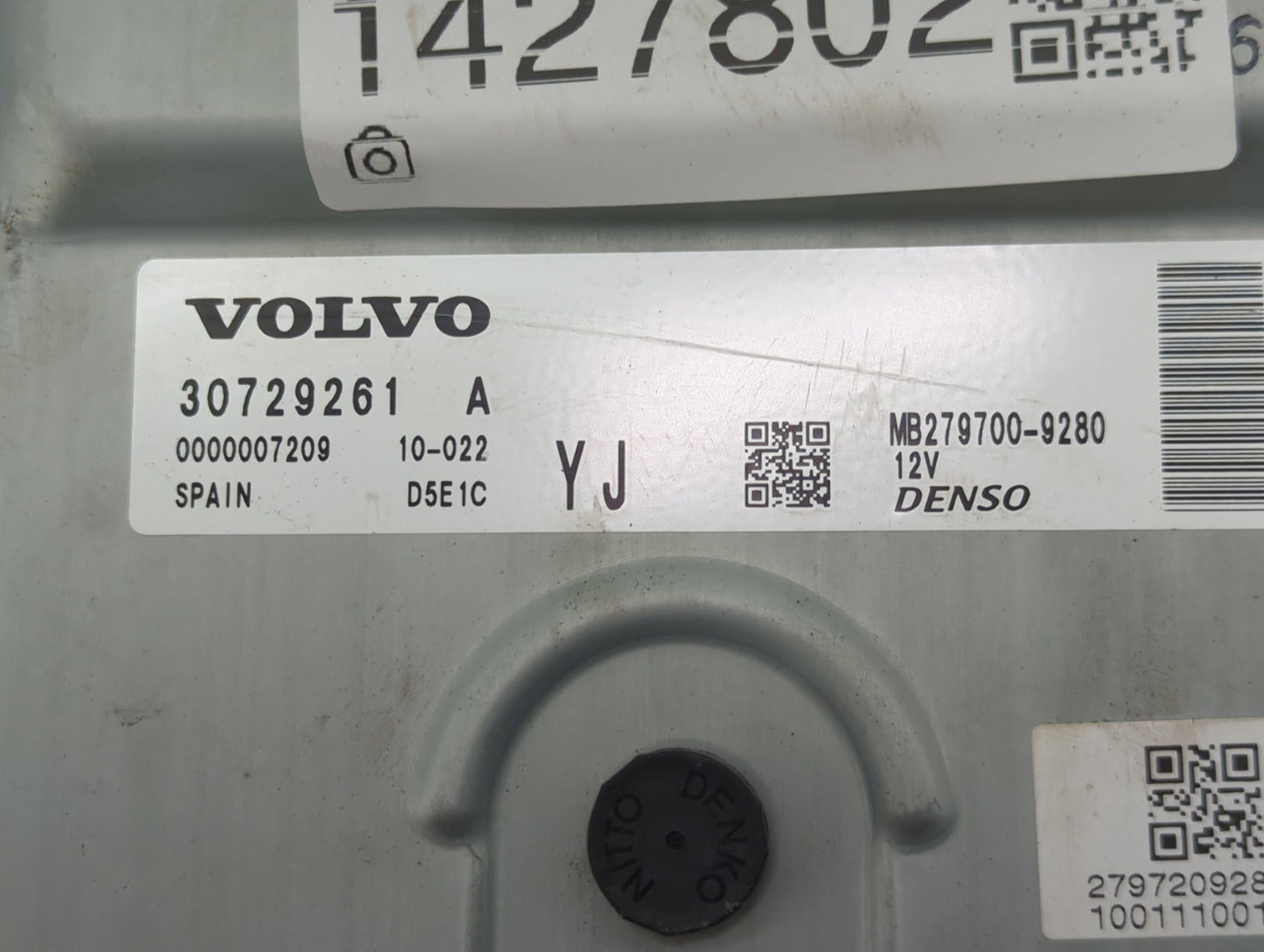2010 Volvo S70 PCM Engine Control Computer ECU ECM PCU OEM P/N:MB279700-9280 30729261 Fits OEM Used Auto Parts - Oemusedauto