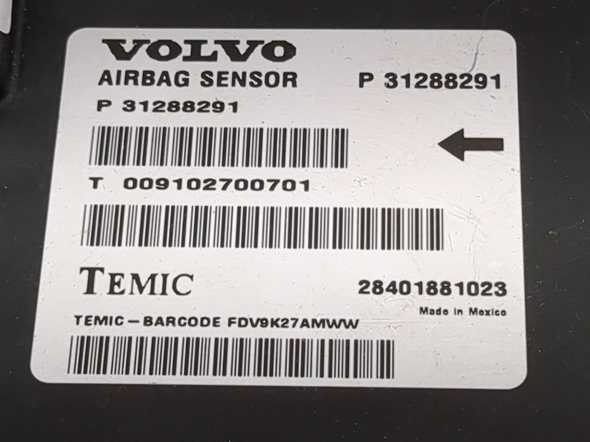 2009-2012 Volvo S80 Safety Restraint Srs Airbag Control Module - Oemusedautoparts1.com