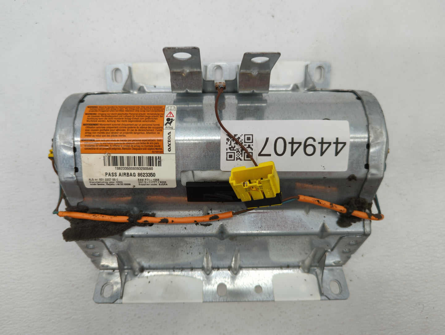 Volvo V40 Air Bag Passenger Right Dashboard Oem - Oemusedautoparts1.com