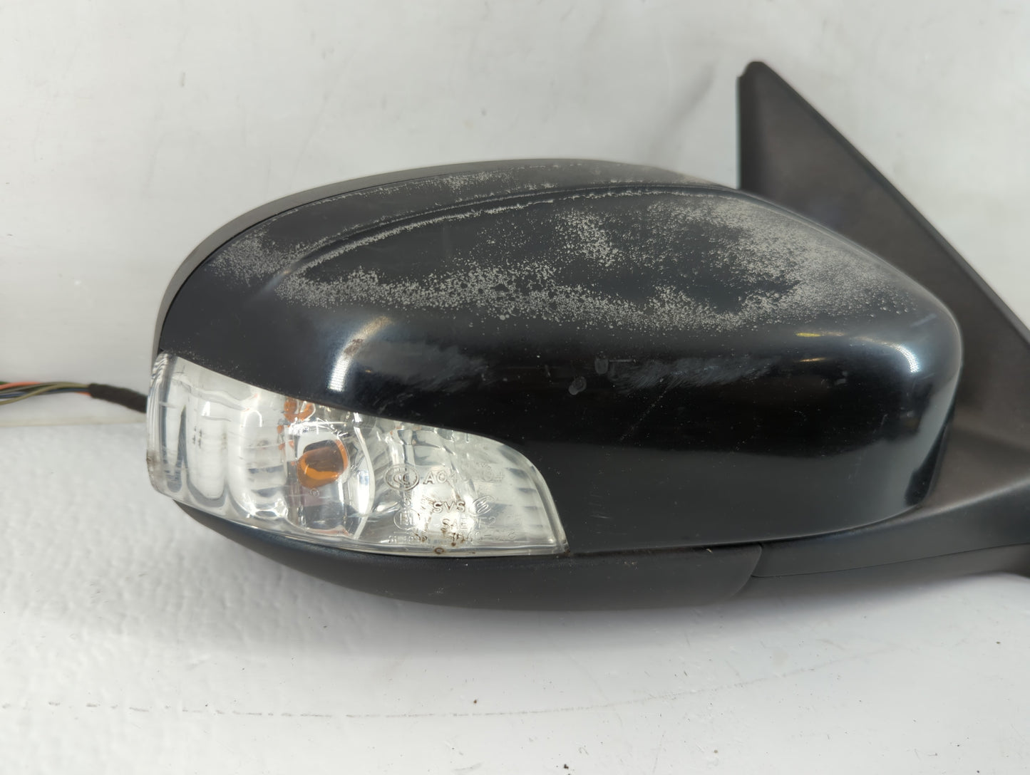 Volvo V40 Passenger Right Side View Manual Door Mirror Black - Oemusedautoparts1.com