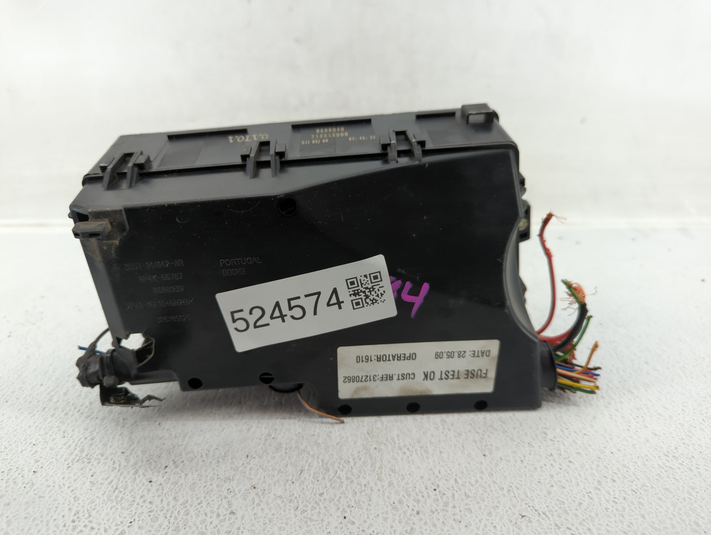 2010 Volvo V70 Fusebox Fuse Box Panel Relay Module P/N:518818000 Fits Fits 2011 2012 2013 OEM Used Auto Parts - Oemusedautop